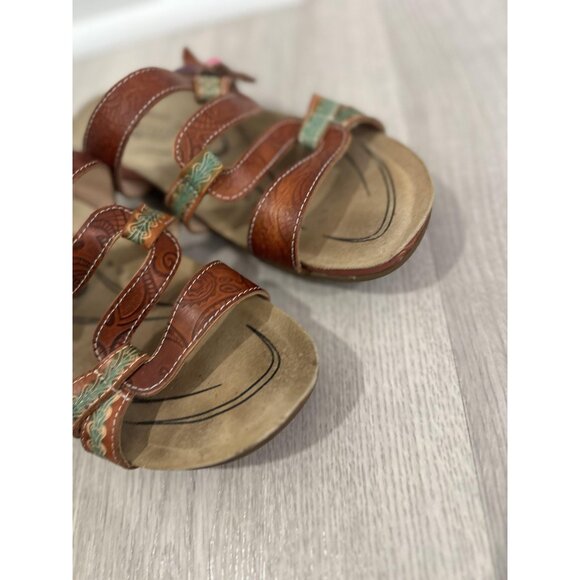 L'Artiste Spring Step Shoes Womens 9 US EU 40 Mabel Sandals Floral Boho Comfort - Picture 3 of 10